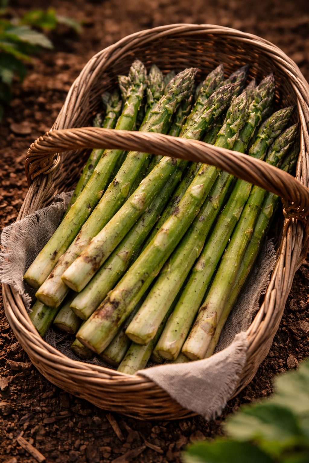 Bio groene asperges